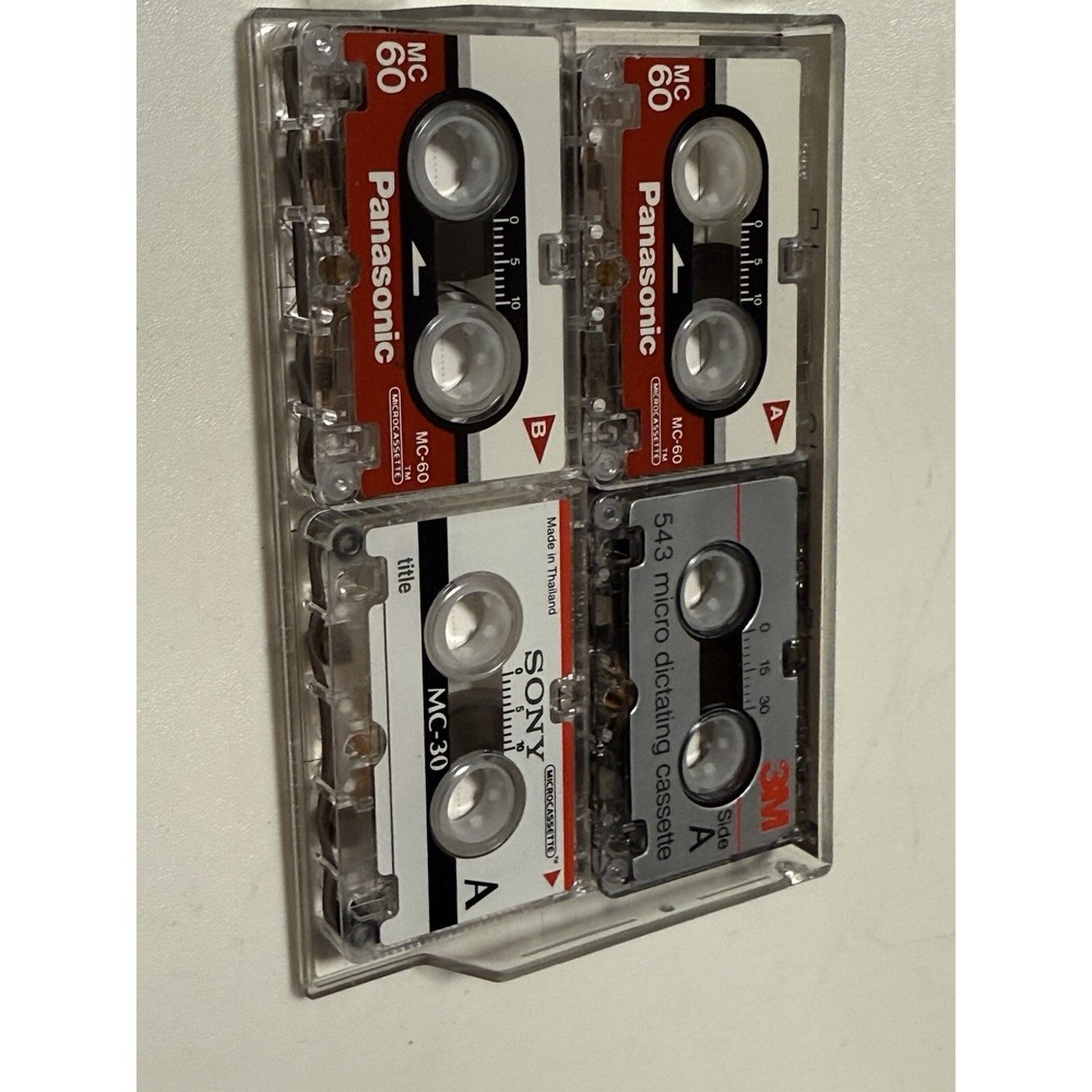 4 Micro Cassette  , Panasonic , Sony And 3M